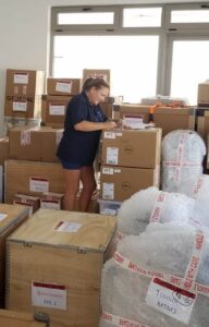 Laboratory removal - delicate high value goods to Greece